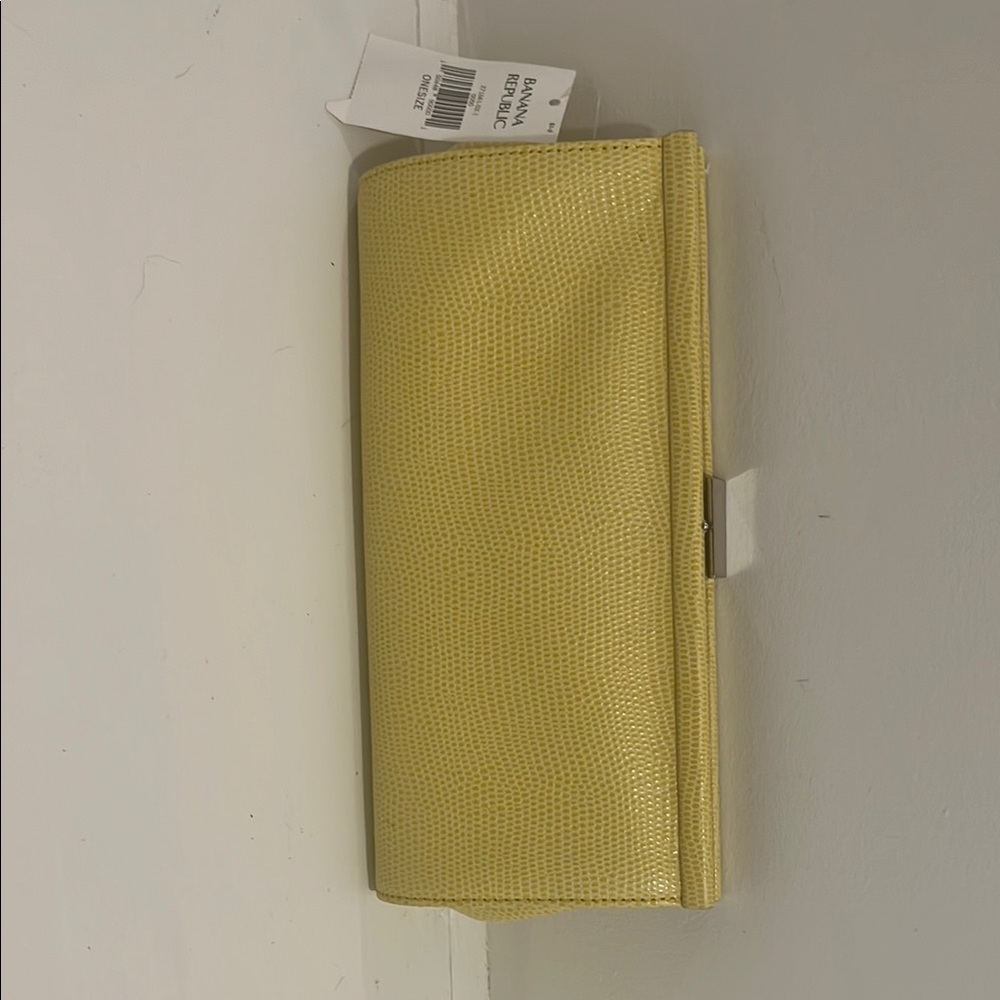 Banana Republic Yellow Textured Wallet